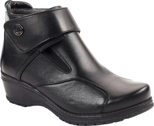 25651-K Vionic Siyah Kadın Comfort Deri Hallux Bot