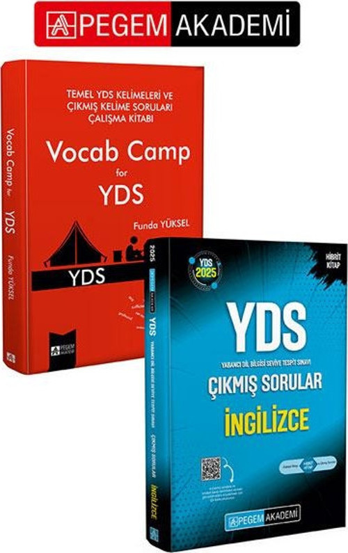 PEGEM AKADEMİ 2025 YDS İngilizce Çıkmış Sorular + Temel YDS Kelimeleri ve Çıkmış Kelime Soruları Çal