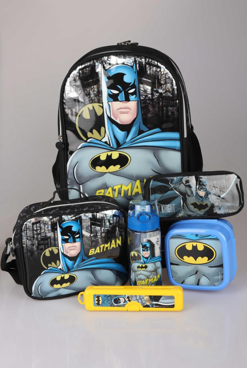 LİSANSLI BATMAN TEK BÖLMELİ KÜÇÜK BOY 32 CM ANAOKUL,BESLENME VE KALEM ÇANTASI,BESLENME KABI,DİŞ FIRÇASI KUTUSU VE 500 ML
