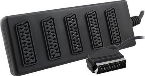 5 Li Scart Dağıtıcı Çoklayıcı Scart Soketi Girişi Çoğaltıcı