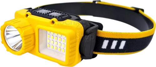 S02 Sarı 10 Watt Sensörlü 1 Led 24 Smd Led 11 Işık Modlu Kamp Kafa Lambası Feneri