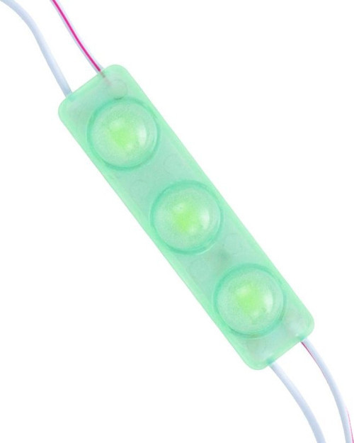 12 Volt 1.5 Watt Yeşil 2835 69 X 16 Mm Lümen 160 Derece Mercekli Modül Led