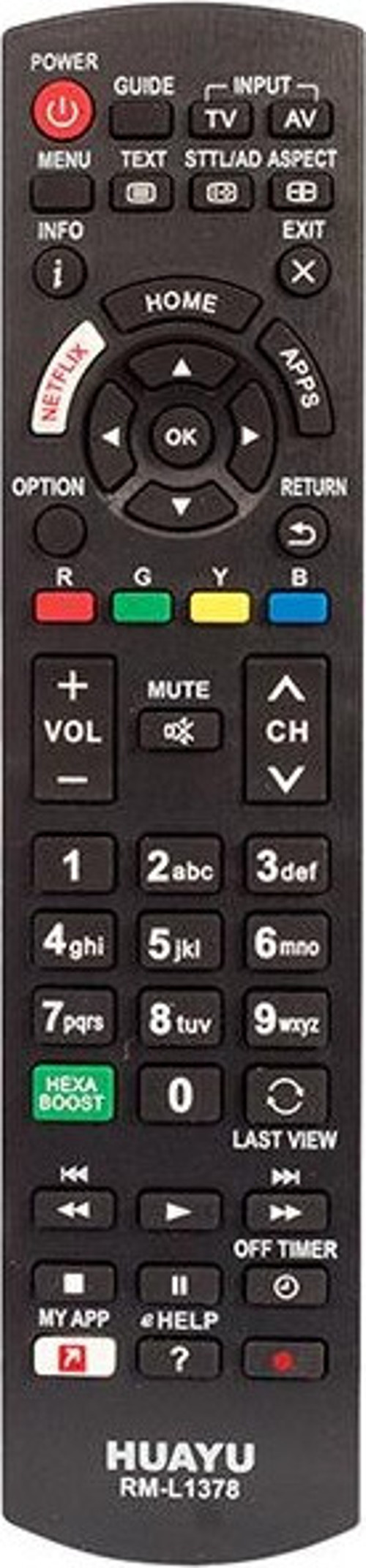 KL RM-1378EU PANASONIC NETFLIX TUŞLU BLİSTERLİ LCD LED TV KUMANDA
