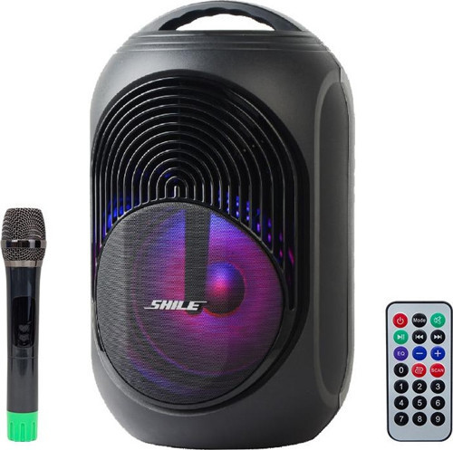 Shile SL-2018A El Mikrofonlu-Kumandalı Usb Sd Kart Bluetooth Rgb Işıklı Taşınabilir Şarjlı Seyyar Amfi Hoparlör