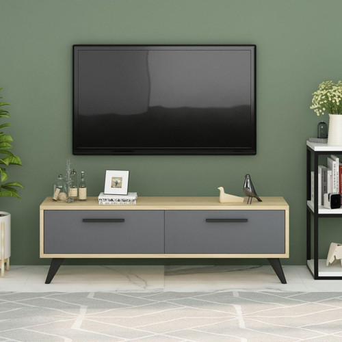 Meli̇Saa Tv Üni̇Tesi̇, 120 Cm, 2 Kapakli Safi̇Rmeşe-Antrasi̇T