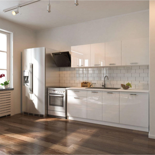 Tdesigno Lidya Hazır Mutfak Dolabı 200 Cm/ Beyaz/ Tezgah Dahil Değil