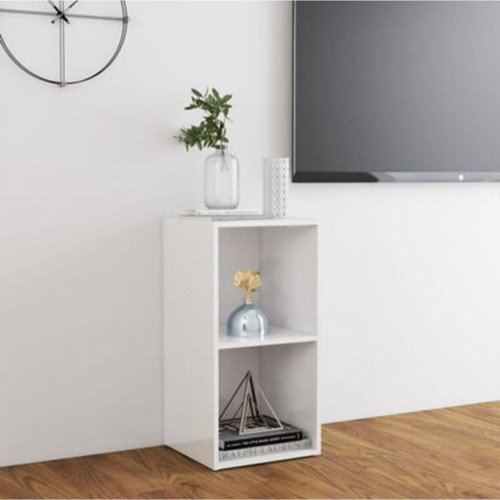 Tdesigno Tdesıgno Utku Kitaplık- Televizyon Sehpası - Ünitesi -Beyaz 30 Cm 2 Raflı