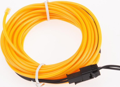 Araç İçi Torpido Şerit Ledi Renkli İp Neon Led 2 Metre Sarı