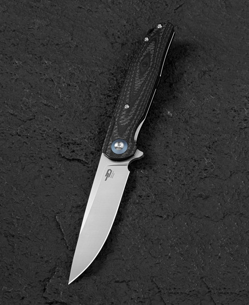 BESTECH ASCOT BG19A Karbon Fiber Ve G10 Saplı Ara Katman 3,82'' D2 Çakı