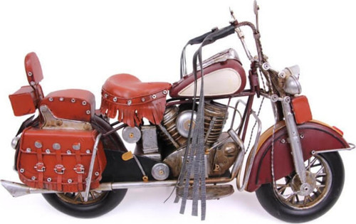 T.Concept Dekoratif Dayanıklı Metal Süslü Motorsiklet Kırmızı Renk 1210E-3256