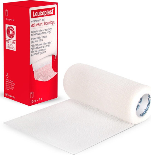 Elastomull Haft Bandaj 79997-06 10cm X 4m (Yapışkan,Beyaz)