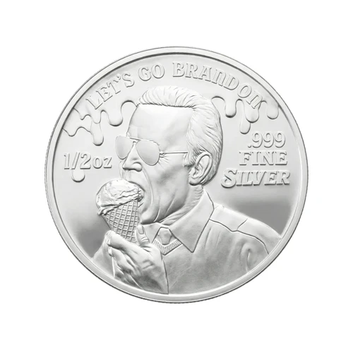 FJB Lets Go Brandon Gümüş Sikke Coin