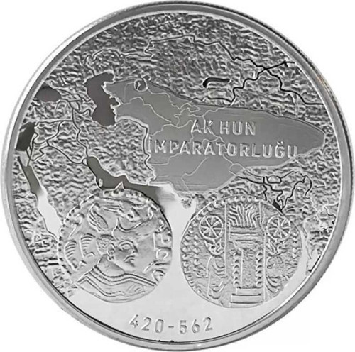 Ak Hun 1 Ons Gümüş Sikke Coin