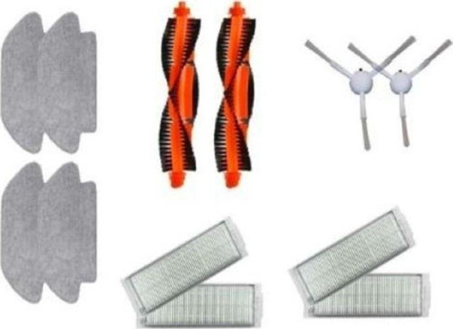 Mi Robot Vacuum Mop Pro Seti: 4 Fiber Mop Bezi - 4 Hepa Filtre - 2 Yan Fırça - 2 Ana Fırça