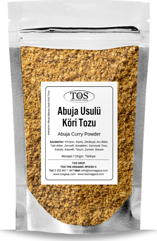 Amina'nın Abuja Nijerya Usulü Köri Tozu 100 gr Amina's Abuja Nigerian-Style Curry Powder