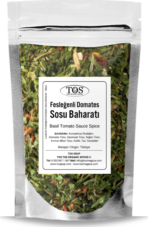 Lucia'nın Fesleğenli Domates Sosu Baharatı 250 gr Lucia’s Basil Tomato Sauce Seasoning
