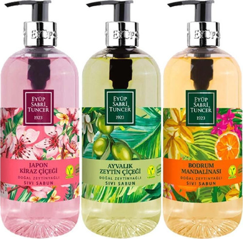 Ayvalık, Mandalina, Kiraz Çiçeği Sıvı Sabun 500 ml
