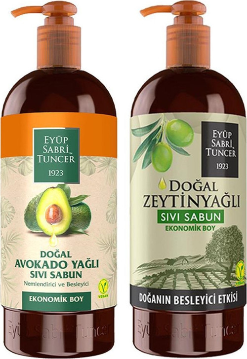 Doğal Avokado Yağlı ve Zeytinyağlı Sıvı Sabun Seti 750 ml x 2