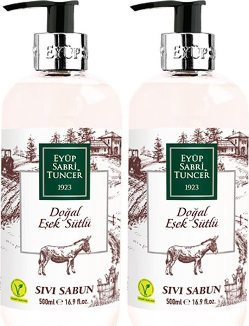Doğal Eşek Sütlü Sıvı Sabun 500 ml x 2