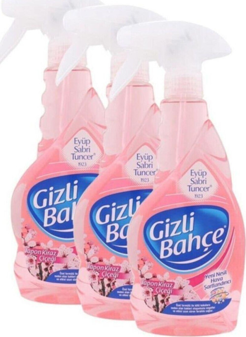 Gizli Bahçe Oda Kokusu Japon Kiraz Çiçeği 500 ml x 3 Adet