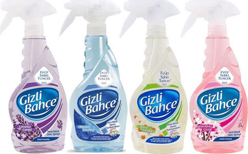 Gizli Bahçe Oda Kokusu Lavanta Esintisi, Japon Kiraz Çiçeği, Okyanus, Bahar Tazeliği 500 ML (4' lü)