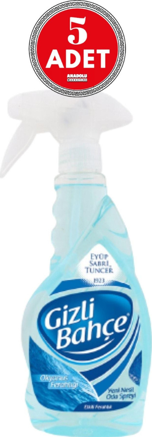 Gizli Bahçe Oda Kokusu Okyanus Ferahlığı 500 ml x 5 Adet
