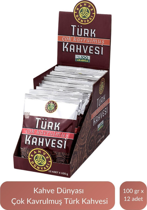 Çok Kavrulmuş Türk Kahvesi 100 gr x 12 Adet