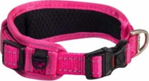 Utility Yastıklı Klasik Köpek Boyun Tasması Roze Large 20x30x42 Cm
