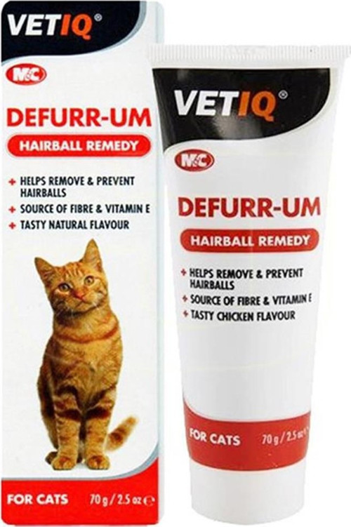MC VetIQ Defurr UM Tüy Yumağı Engelleyici Kedi Malt Macunu 70 Gr