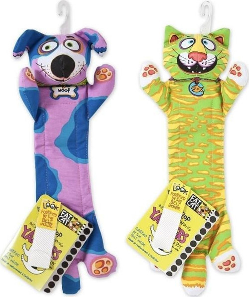Yankers Dayanıklı Kanvas Kumaştan Sesli Kedi Köpek Oyuncağı 38X6 Cm
