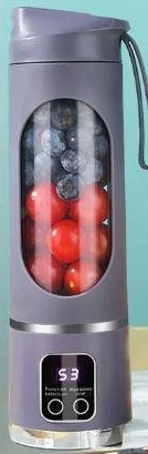 Pm-25965 Taşınabilir Dijital Ekranlı Meyve Sıkacağı Şarjlı Blender Kamp Sporcu Meyve Sıkıcı