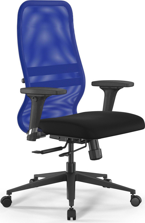 Fileli Ofis Koltuğu / Toplantı Sandalyesi - Synchro SIT8-B2-8D / 4200092 Mavi-Siyah
