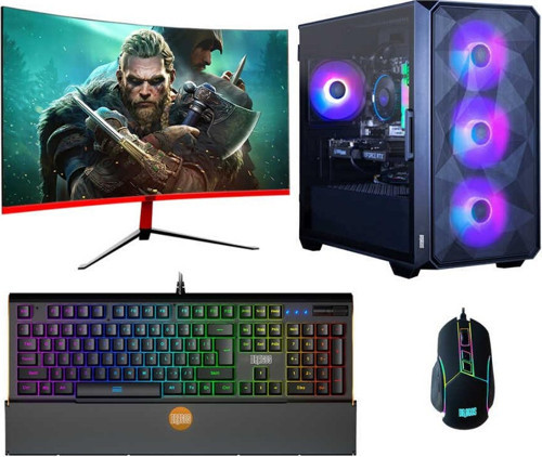 Tx4188 i7 10700F 16GB Ram 512GB NVMe 8GB RX580 256Bit 23.6 inç Curved 165Hz Oyun Bilgisayarı