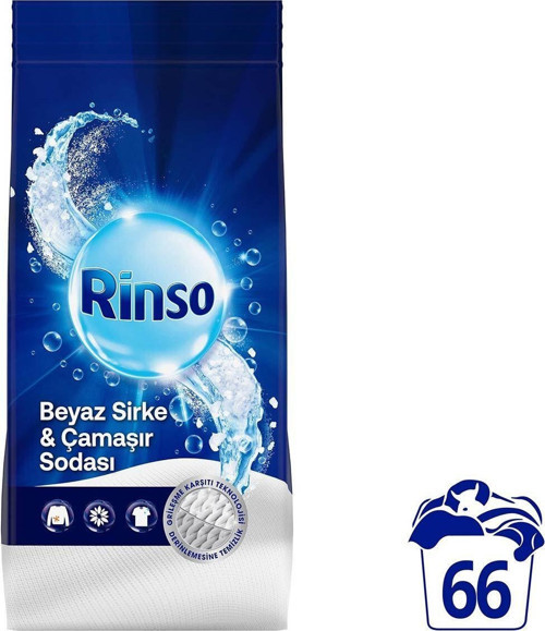 Beyaz Sirke ve Çamaşır Sodası Beyazlar Için Toz Deterjan 10 kg
