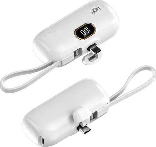 EP52 4800 mAh Type-C Dock Stant Lightning Kablolu Mini Powerbank