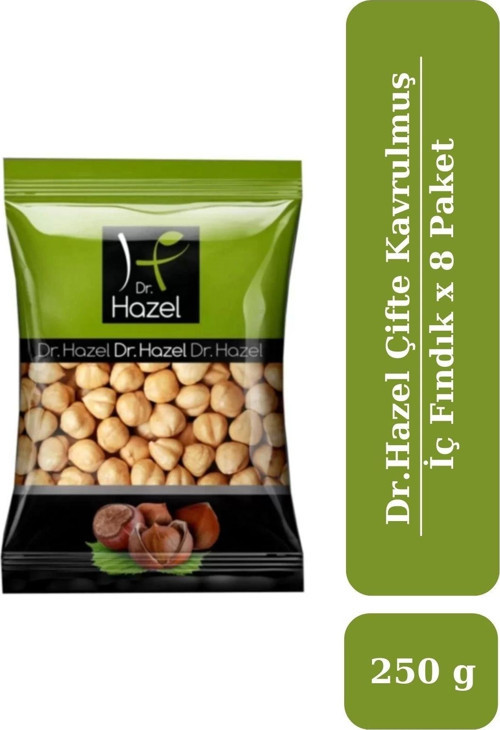 Drhazel Çifte Kavrulmuş Kıyılmış Fındık 250 g x 8 Paket
