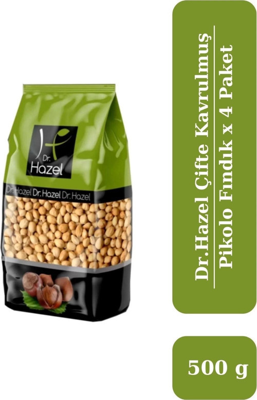 Drhazel Çifte Kavrulmuş Pikola Fındık 500 g x 4 Paket