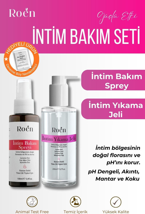İntim Bakım Seti, İntim Yıkama Jeli 200 Ml & İntim Bakım Spreyi 100 Ml