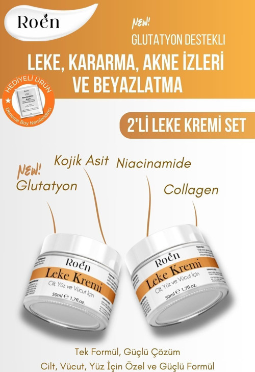 Leke Kremi, Kararma Ve Akne Lekeleri, Glutatyon Içeren Leke Kremi Beyazlatıcı Kremi (50Mlx2)