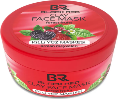 Black Red Clay Mask Forest Fruits Killi Yüz Maskesi Orman Meyveleri 400 g