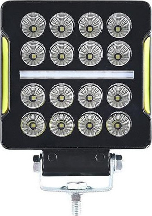 Space Offroad sis lambası 10,5 x 3,5 x 12cm kare beyaz-amber 35w 12-80v adet / LASS351-1