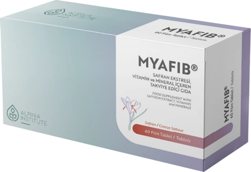 MIYAFIB 60 Tablet, Safran Ekstresi , Vitamin ve Mineral İçeren Takviye Edici Gıda