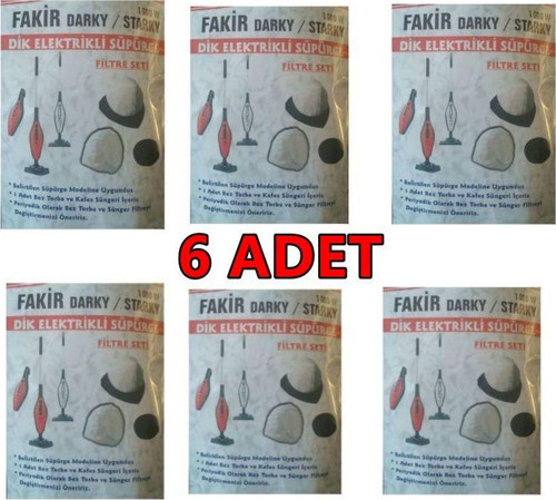 Darky Elektirikli Süpürge Toz Torbası 6 Adet