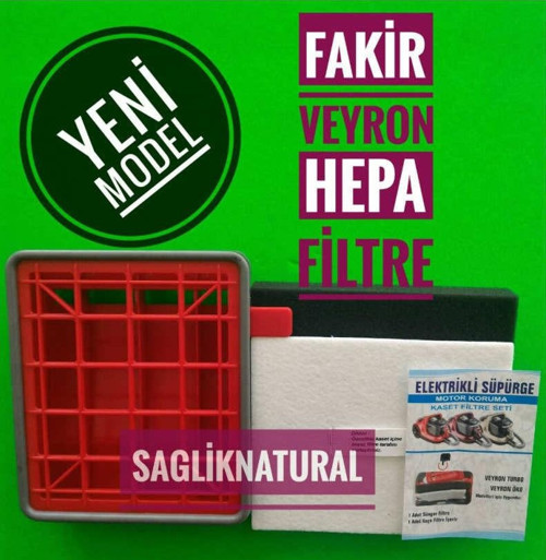 Veyron Turbo Öko Yeni Tip Hepa Filtre Seti