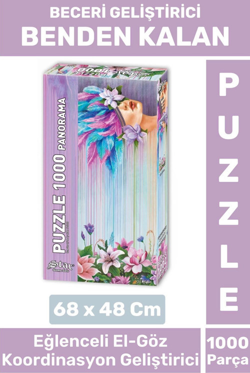 Eğlenceli El Göz Koordinasyon Beceri Görsel Algı Geliştirici Çocuk 1000 Parça PUZZLE BENDEN KALAN