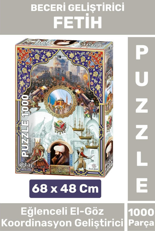 Özel Seri Eğlenceli El Göz Koordinasyon Beceri Görsel Algı Geliştirici Çocuk 1000 Parça PUZZLE FETİH