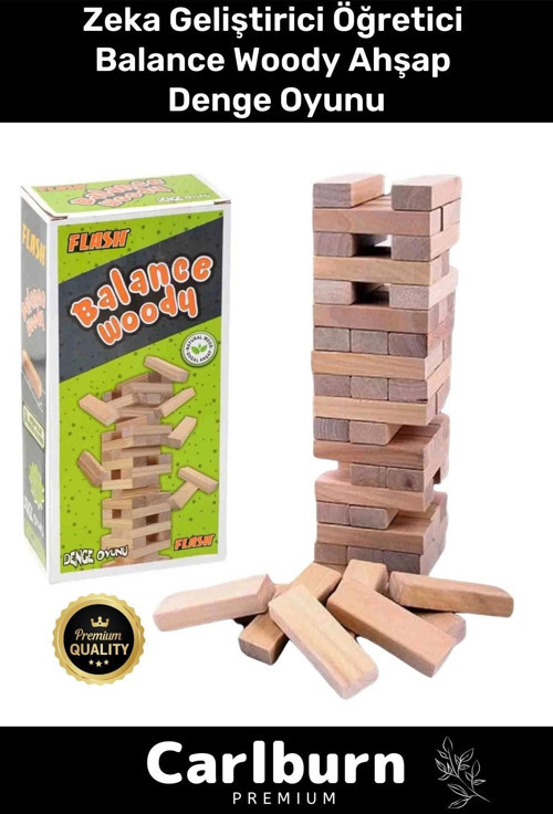 Premium Eğitici Zeka Geliştirici Öğretici Eğlence Aile Parti Balance Woody Ahşap Denge Oyunu
