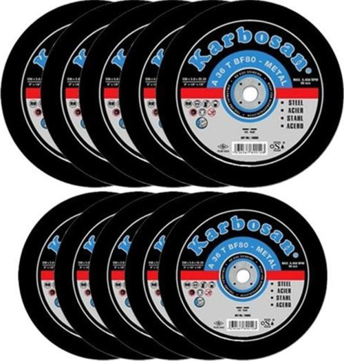 115X3.0X22.23 Metal Kesme Taşı Kalın 10 Adet