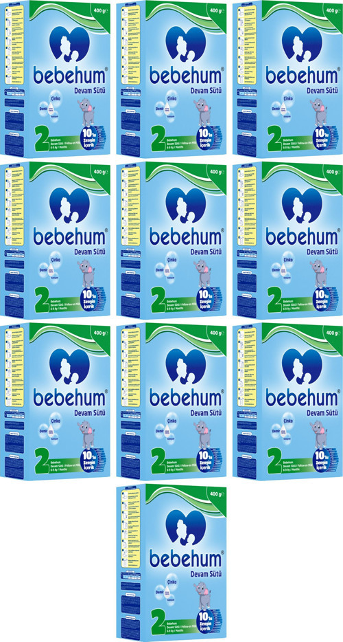 2 Numara Devam Sütü 6-9 Ay 400 gr x 10 Adet