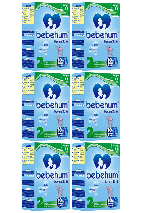 2 Numara Devam Sütü 6-9 Ay 800 gr x 6 Adet